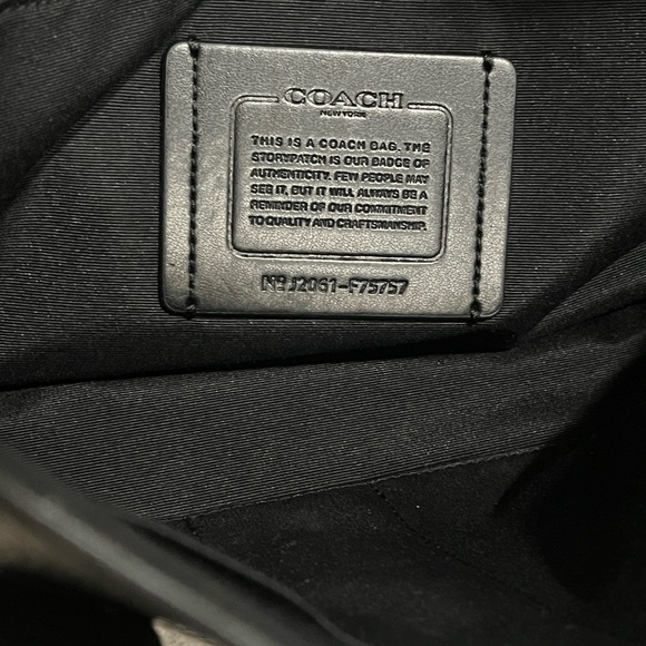 Authentic COACH Hamilton Black Leather Portfolio Briefcase 75757 Unisex EUC! - Picture 13 of 13